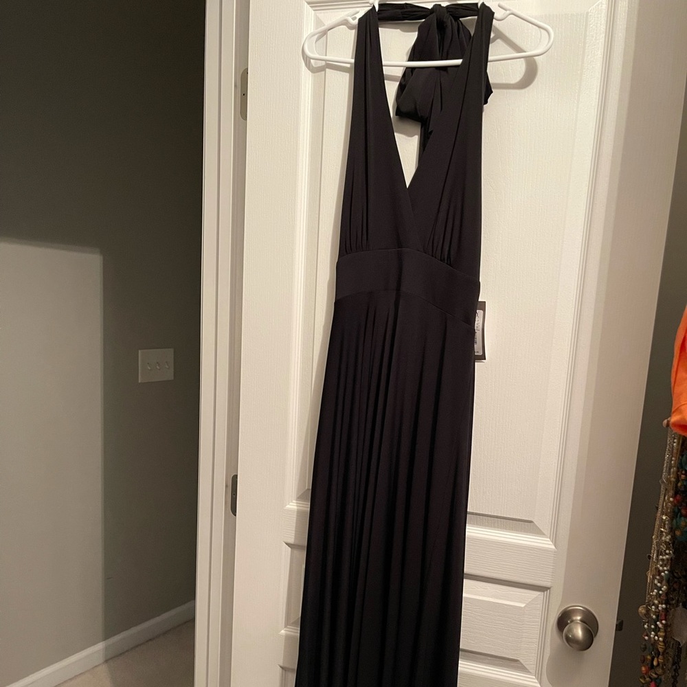 Eva Mendes Black Floor Length Gown - NWT